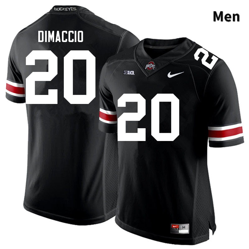 Ohio State Buckeyes Dominic DiMaccio Men's #20 Black Authentic Stitched College Football Jersey